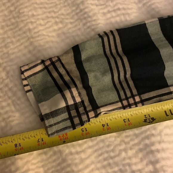 PASSPORT, long sleeve, button down, small, plaid, great condition - Picture 9 of 10